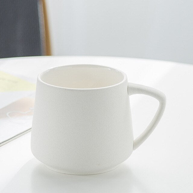 Fashion Nordic Style Ceramic Coffee Mug Sandblasted Texture Office Tea Mugs Milk Beer Water Cup